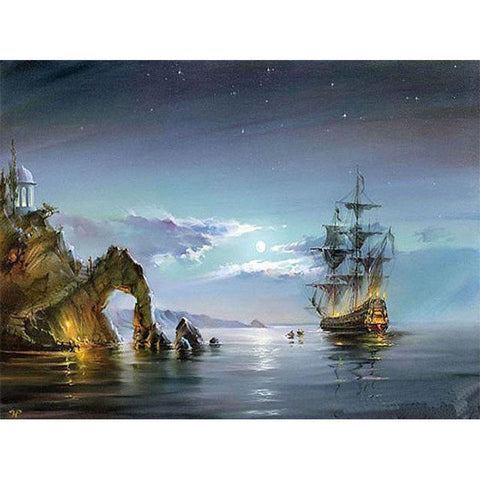 Gadgets d'Eve Bateau de la nuit - Collection d'art PENBN de Gadgets d'EVE, Peinture par numéro